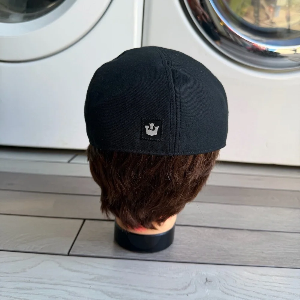 Men's Black Flat Cap